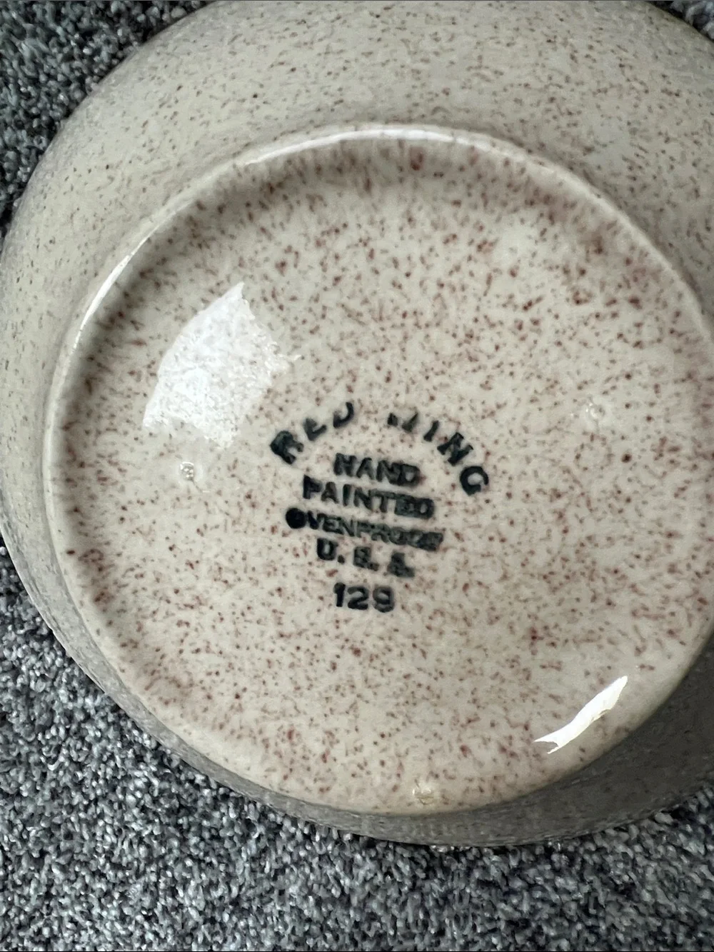 RED WING POTTERY BOWL #129
